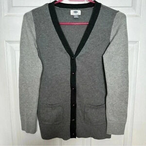 Old  Navy Cardigan Button-Up Grey Size Extra Large